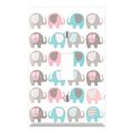 Elephant Nursery Pattern Decorative Single Toggle Light Switch Wall Plate 