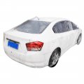 Universal Clear Plastic Temporary Car Cover Rain Dust Protection M 