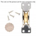 Bettomshin 34mm Dia Copper Electroplating Single Wheel Sliding Door Window Pulley Stainless Steel Shell Two Tone 1pcs