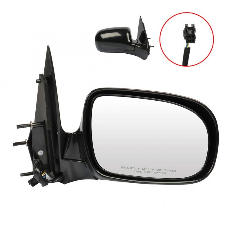 Black Right Side Mirror Fit For 2005-2009 Chevy Uplander Smooth Glass Manual Folding