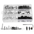 Kdafa Bolts Kit Fastener Clips Screw 198pcs Screws Aluminum Motorcycle Sportbike Fairing Blue