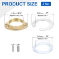 2sets Female Thread Hex Lock Nut M32 X 1 5 Brass Single Hole Faucet Nuts With C-type Gasket Fixing Tool Set For Kitchen