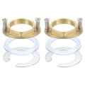 2sets Female Thread Hex Lock Nut M32 X 1 5 Brass Single Hole Faucet Nuts With C-type Gasket Fixing Tool Set For Kitchen 