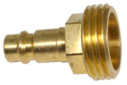 Pf247007 Quick Connect Garden Hose Adapter Brass Construction For Rv Fresh Water And Spray Away Units 1 5 In Size