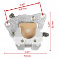 Caltric Front Right Brake Caliper With Pads Compatible Yamaha 4wv-2580u-10-00