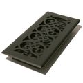 Decor Grates St410 Scroll Floor Register Textured Black 4-inch By 10-inch 