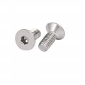 Uxcell M4x10mm 304 Stainless Steel Flat Head Hex Socket Screws Fasteners Din7991 60pcs