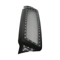 Munirater Front Hood Grill Rivet Mesh Grille Gloss Black Replacement For 2005-2011 Tacoma Pickup