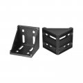 4set Inside Corner Bracket Gusset Kits 78x78x79mm 8080 Angle Connector For European Series Aluminum Profile Black 32 X T-slot 