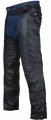 Black Motorcycle Leather Chaps For Men Women Riding With Zip Out Liner Cowboy Biker Chap Pants Four Deep Pockets L 