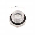 Uxcell Oil Liquid Level Gauge Sight Plastic 20mm Male Threaded Air Compressor Fittings With O-ring 6pcs