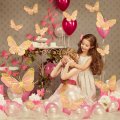 Seajan 40 Pcs Large Butterfly Party Decorations 3d Wall 3 Size Giant Cutouts Big Paper Prop For Birthday Baby Shower Nursery