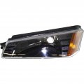 Chevy Avalanche 1500 2500 Turn Signal Light Driver Side 2002-2006 Clear And Amber Lens With Body Cladding Gm2520184 15077336 