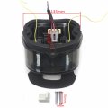 Httmt- Smoked Layback Led Taillight Brake Light Compatible With H-d Softail Electra Dyna Sportster P N Mt450-002-sk