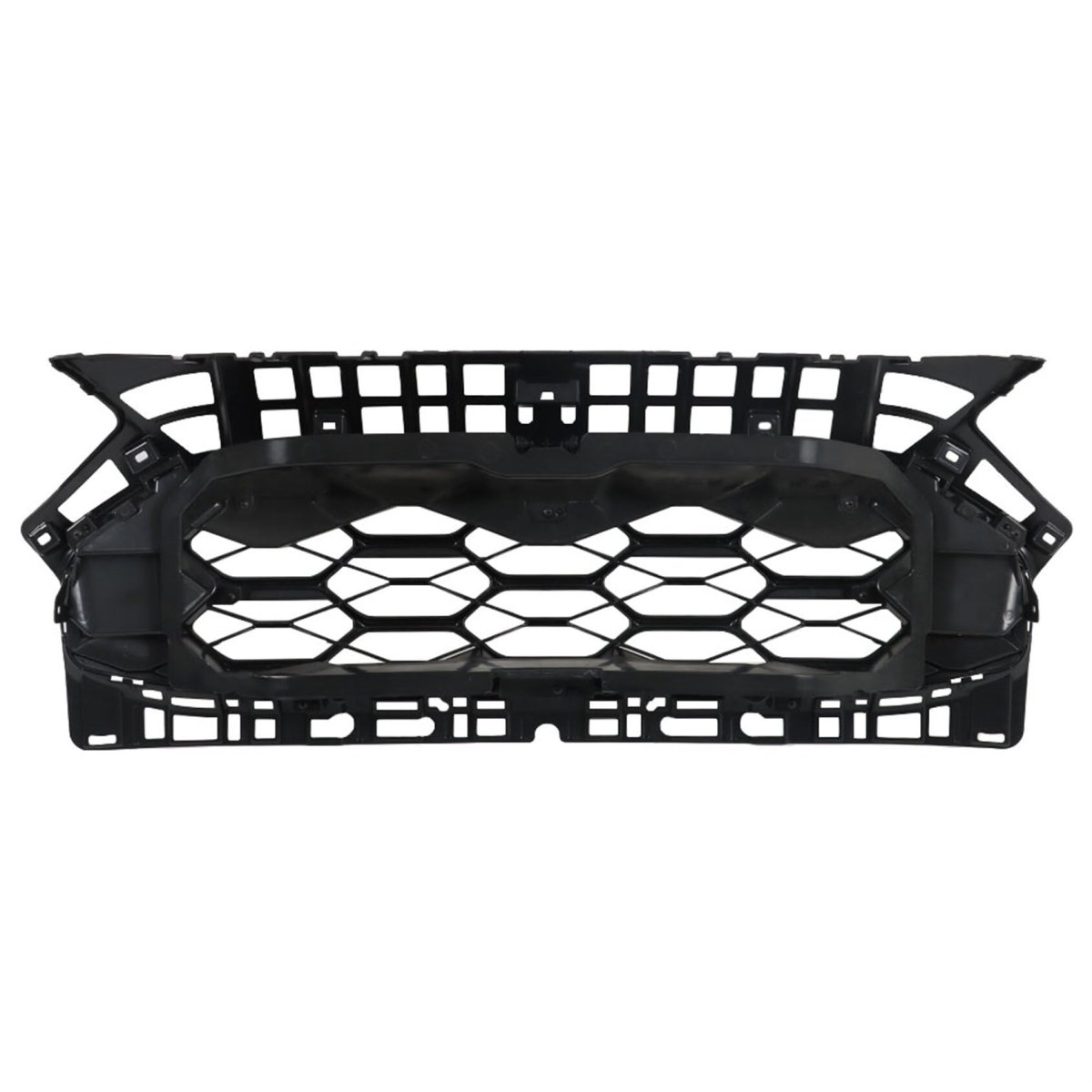 Front Upper Grille Bumper Hood Grill Honeycomb Matte Black Replacement For 2023 2024 Hrv