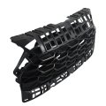 Front Upper Grille Bumper Hood Grill Honeycomb Matte Black Replacement For 2023 2024 Hrv
