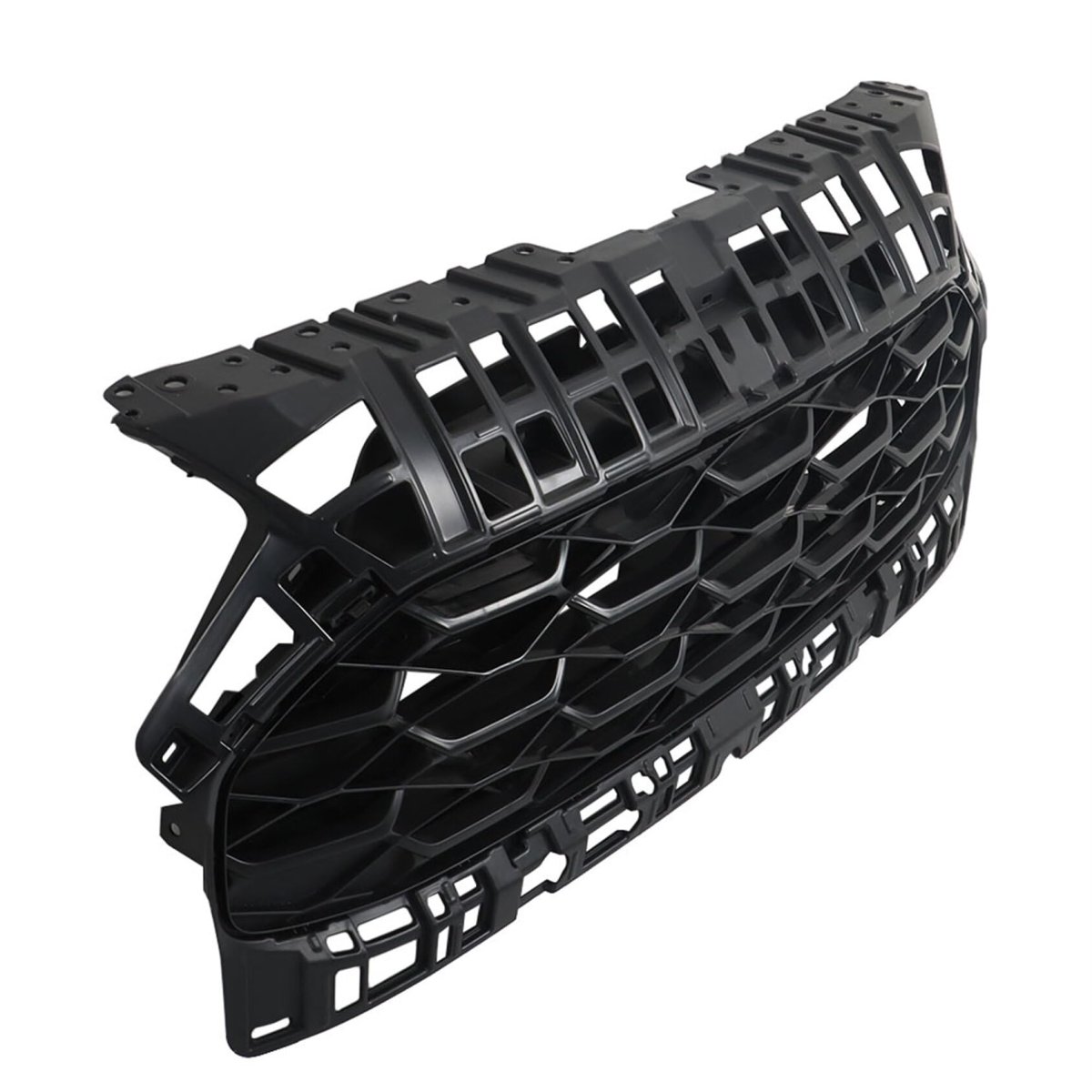 Front Upper Grille Bumper Hood Grill Honeycomb Matte Black Replacement For 2023 2024 Hrv
