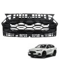 Front Upper Grille Bumper Hood Grill Honeycomb Matte Black Replacement For 2023 2024 Hrv