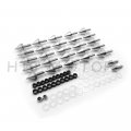 Httmt Mt215-009- Motorcycle Spike Fairing Bolts Kit Compatible With Cbr 900rr 929rr 954rr Rr Silver