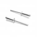 100pcs Aluminum Blind Pop Rivets 3 16 In X 5 8 4 16mm Silver Grip And Steel Mandrel Corrosion Resistant Hardware 
