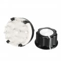Uxcell 3p4t 3 Pole 4 Throw Single Deck Band Channel Rotary Switch Selector With Black Plastic Knob