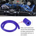 X Autohaux Silicone Vacuum Tubing Hose Line Automotive Engine Air Intake Pipe Blue Id 16mm 3 28ft Length