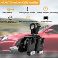 Npauto Ignition Coil Pack Compatible With L4 2 0 2003 2004 2005 2006 Hyundai Elantra 2007 2008 2009 Tucson 04-08 Tiburon 04-09