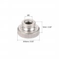 Uxcell Knurled Thumb Nuts 20pcs M5x0 8mm Iron Round Knobs Fasteners For 3d Printer Parts Silver Tone
