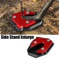 Motorcycle Kickstand Side Stand Plate Pad Red For Suzuki Gsx250r