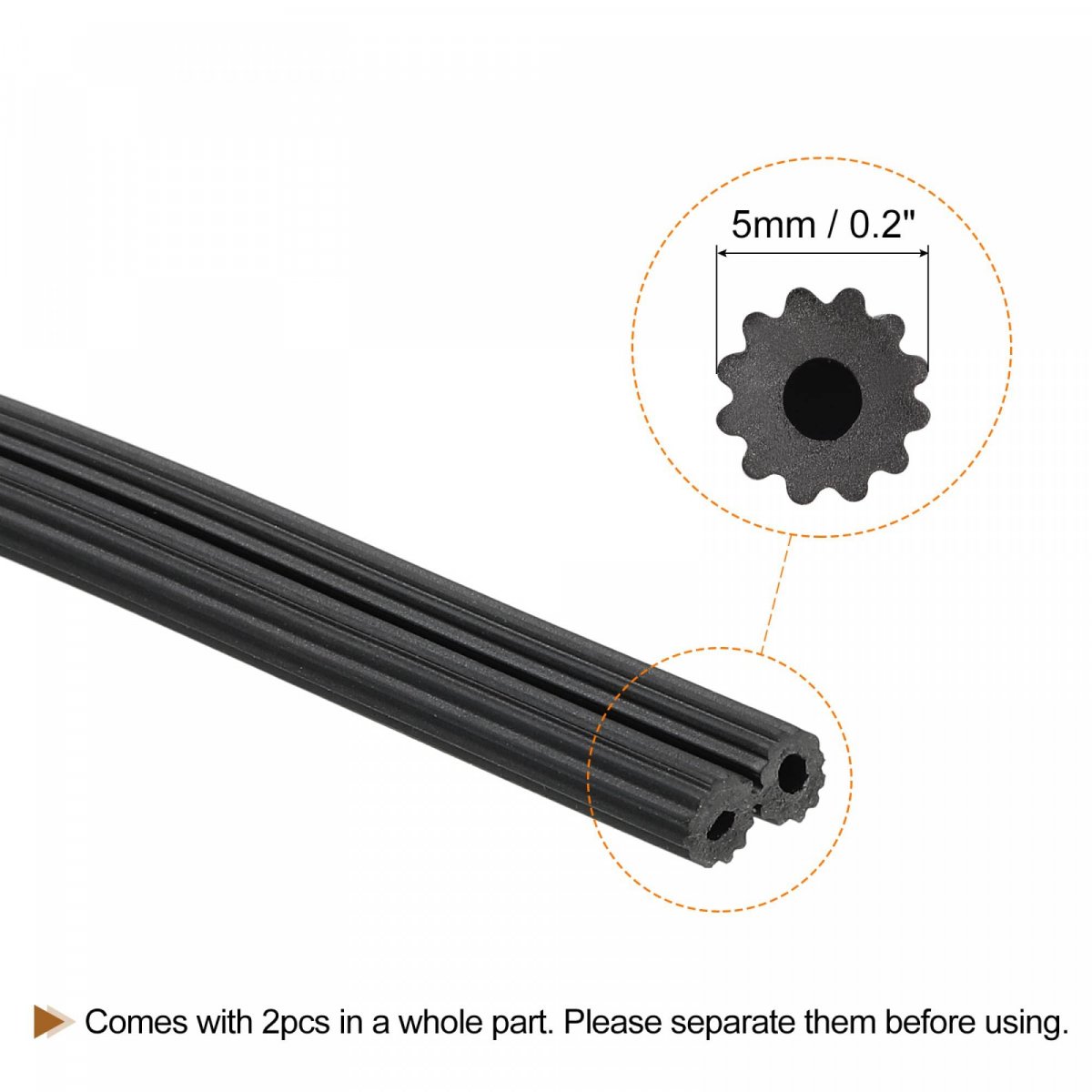 Screen Spline 10m 32 81ft Rubber Sealing Strip Window Retainer 5mm Od Black 2 In 1 Combine Type