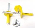 Racer S Speed Shop Yellow 3 16 Large Head Tri-fold Exploding Aluminum Mandrel Pop Rivets 250 Pack 