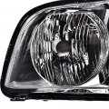 Headlights For 2005-2009d Mustang Not Fit Factory Xenon Hid Models Not For Shelby Gt50 Gt500kr Clear Lens Chrome Housing Amber