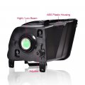 Headlights For 2005-2009d Mustang Not Fit Factory Xenon Hid Models Not For Shelby Gt50 Gt500kr Clear Lens Chrome Housing Amber