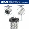 X Autohaux 15 Ft 10an Fuel Hose An10 5 8 Universal Braided Stainless Steel Cpe Oil Gas Line