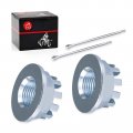 2pcs Rear Axle Castle Nuts 18mm For Honda Trx200 Sx D Trx250x Trx250ex Fourtrax 300 Trx300 Trx300fw Trx300ex Trx400ex Trx450r