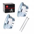 2pcs Rear Axle Castle Nuts 18mm For Honda Trx200 Sx D Trx250x Trx250ex Fourtrax 300 Trx300 Trx300fw Trx300ex Trx400ex Trx450r