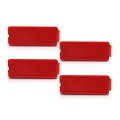 4pcs Door Reflector For F250 F350 F450 F550 Super Duty 1999 2000 2001 2002 2003 2004 2005 2006 2007 F81z2523820aa Red 