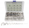Hvazi 350pcs Stainless Steel E-clip External Retaining Ring Assortment Set