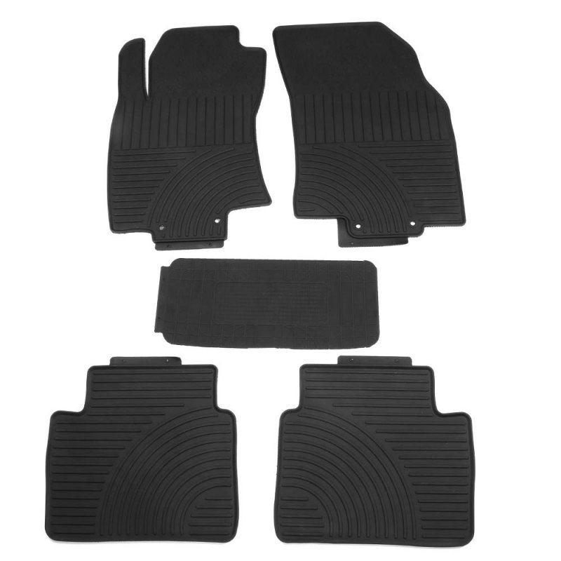 Custom Fit Floor Mats For 2014 2015 2016 2017 2018 2019 2020 Nissan Rogue Black Heavy Duty Latex Rubber All Seasons Interior