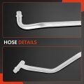 A-premium Inlet And Outlet Engine Oil Cooler Line Hose Assembly Compatible With Chevrolet Astro Gmc Safari 1996-2005 V6 4 3l