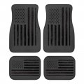 Yewattles Black American Flag 4 Pieces Carpet Floor Mats For Car Sedan Van Suv Truck Front Rear Liners Protector Mat All