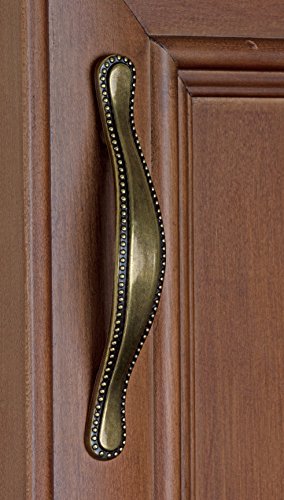 Gliderite Hardware 4554-ab-10 Beaded Cabinet Pull 10 Pack 3 Antique Brass