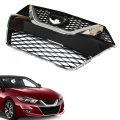 Plastic Front Bumper Grille Black Silver With Chrome Replacement For Maxima 2016 623104ra0a 