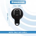 Car Key Fob Shell 4 Button Remote Control Case Keyless Entry Housing Replacement Black For Mini Cooper 2015-2019