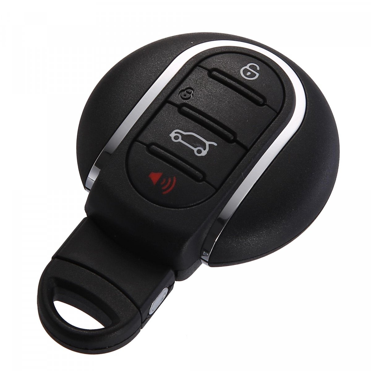 Car Key Fob Shell 4 Button Remote Control Case Keyless Entry Housing Replacement Black For Mini Cooper 2015-2019