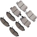 Brake Pad Sets 8pcs For Acura El 2001-2005 For Honda Accord 1998-2002 Civic 2002-2003 2006-2011 D764 D537 