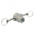 Megairon Stainless Steel 316 1 2 Type D Trash Pump Adapter Female Camlock Type Cam And Groove Hose Fitting