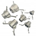 Megairon Stainless Steel 316 1 2 Type D Trash Pump Adapter Female Camlock Type Cam And Groove Hose Fitting