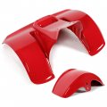 Hecasa Front Rear Fender Set For 1978-1985 Honda Atc70 Red Mudguard Kit Mud Flaps