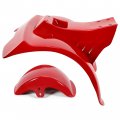Hecasa Front Rear Fender Set For 1978-1985 Honda Atc70 Red Mudguard Kit Mud Flaps